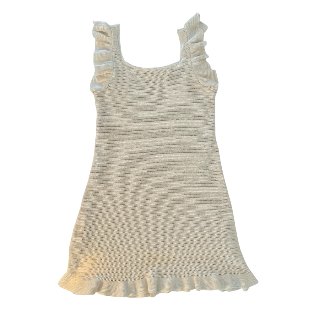 Anthropologie Crochet Style Lined Dress - Picture 7 of 7